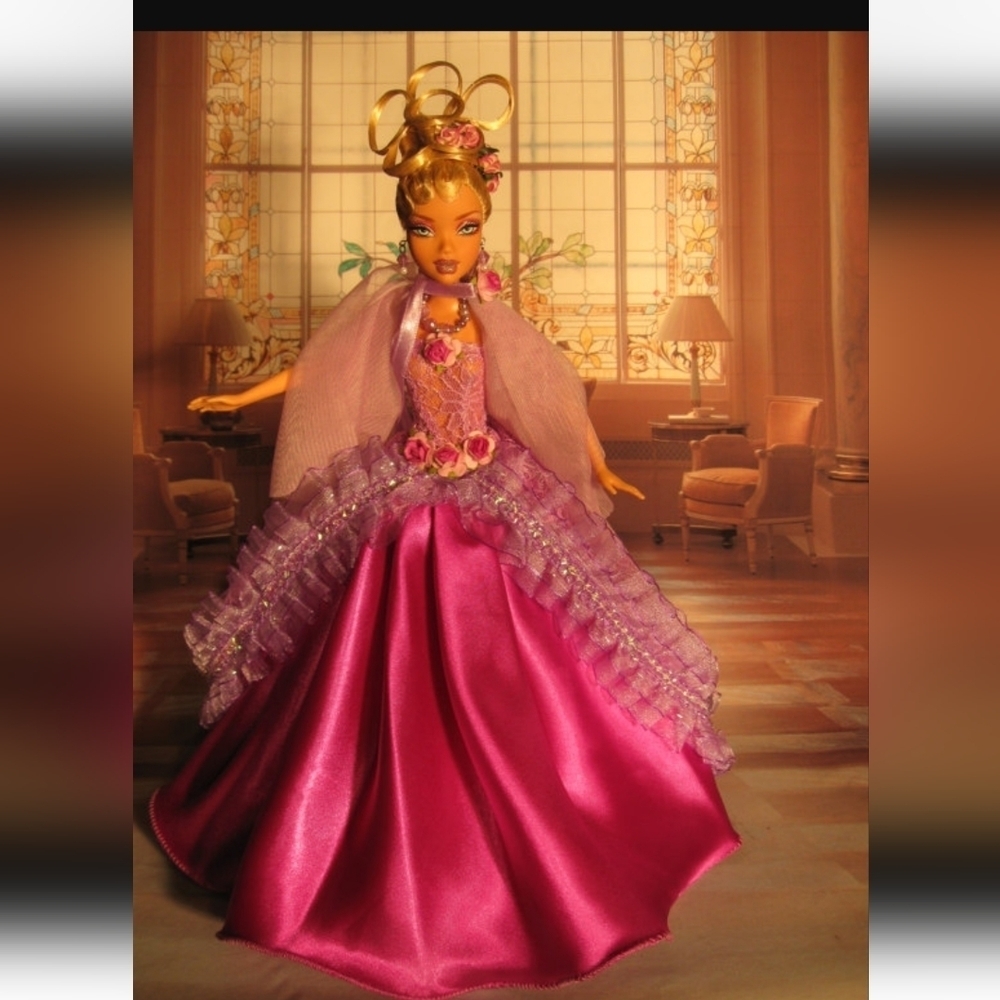 NEW OOAK FASHIONABLE FASHIONISTA DOLL GOWN JEWELRY AND UPDOS ~ COLLECTABLE